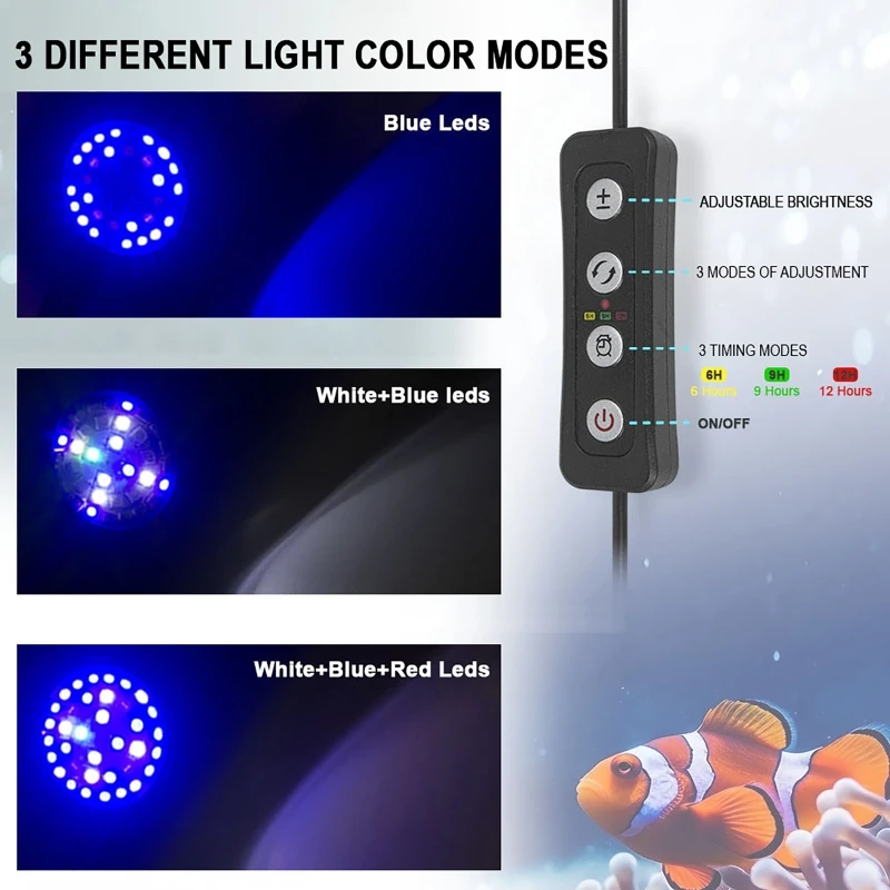 Marine Aquarium Timing - 30W dimbare verlichting Marine LED aquarium