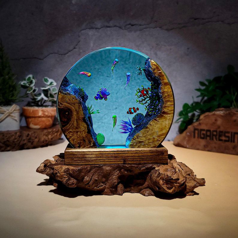 Aquarium & Marine Museum Universiti Malaysia Sabah Kota Kinabalu Sabah Reviews - Oceaanaquarium Organisme Hars Tafellamp Creatieve Kunstdecoratie