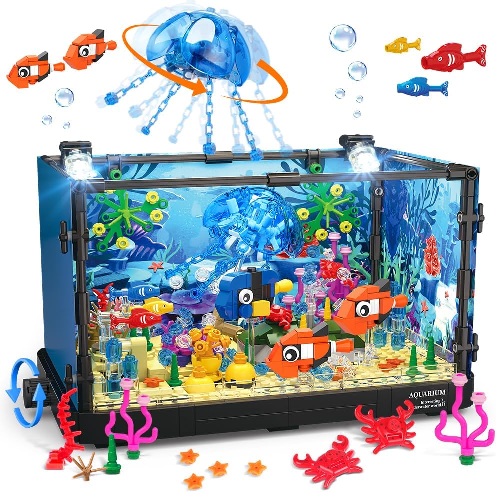 Aquariumblokset met verlichtin - Marine Aquarium Cube recensie en prijs