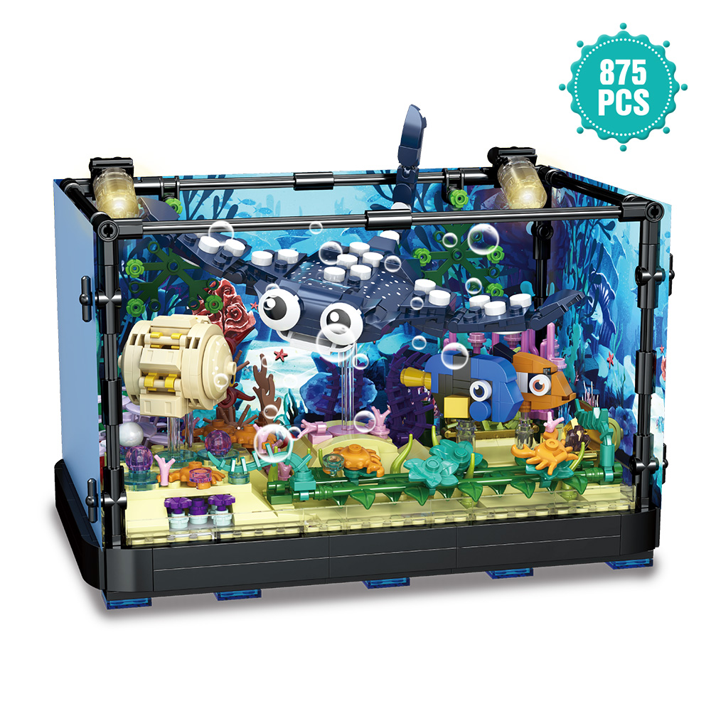 Aquariumblokset met verlichtin - Marine Aquarium Cube recensie en prijs