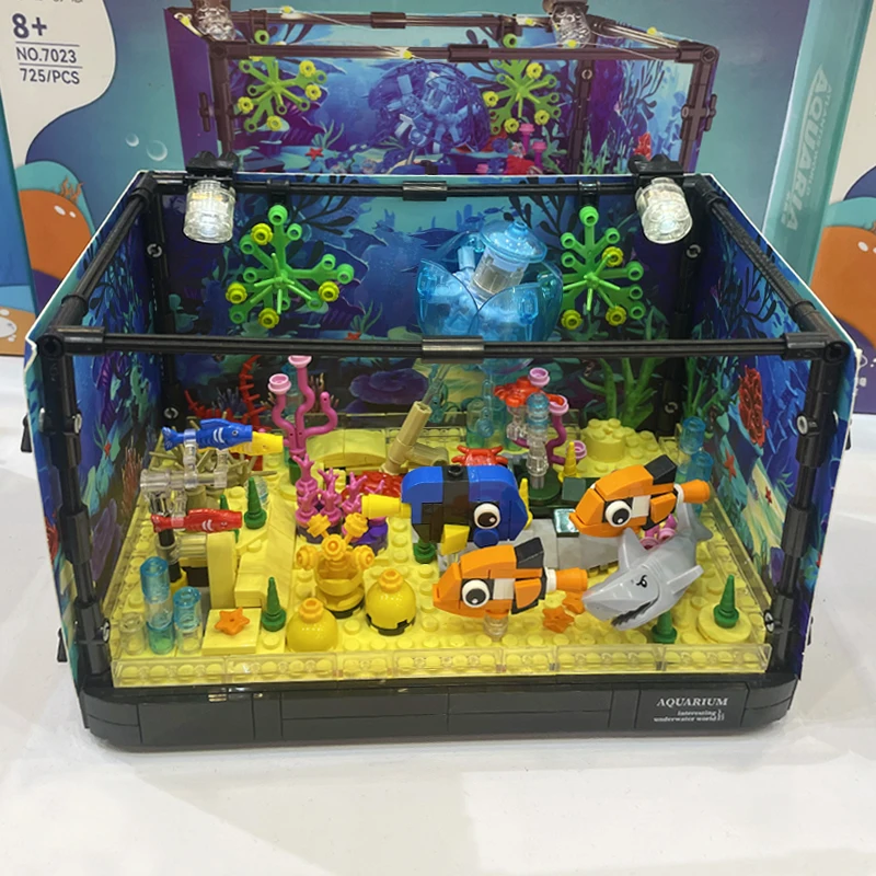 Ideeën Serie Aquarium Zeediere - Marine Aquarium Cube recensie en prijs